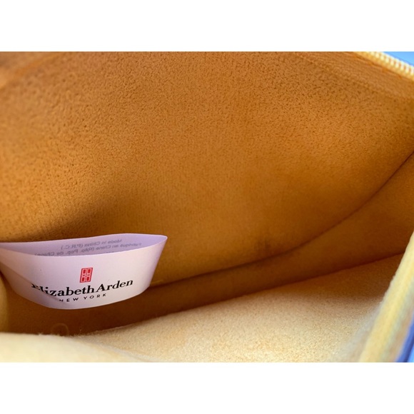 Elizabeth Arden mustard yellow makeup bag - Picture 7 of 10